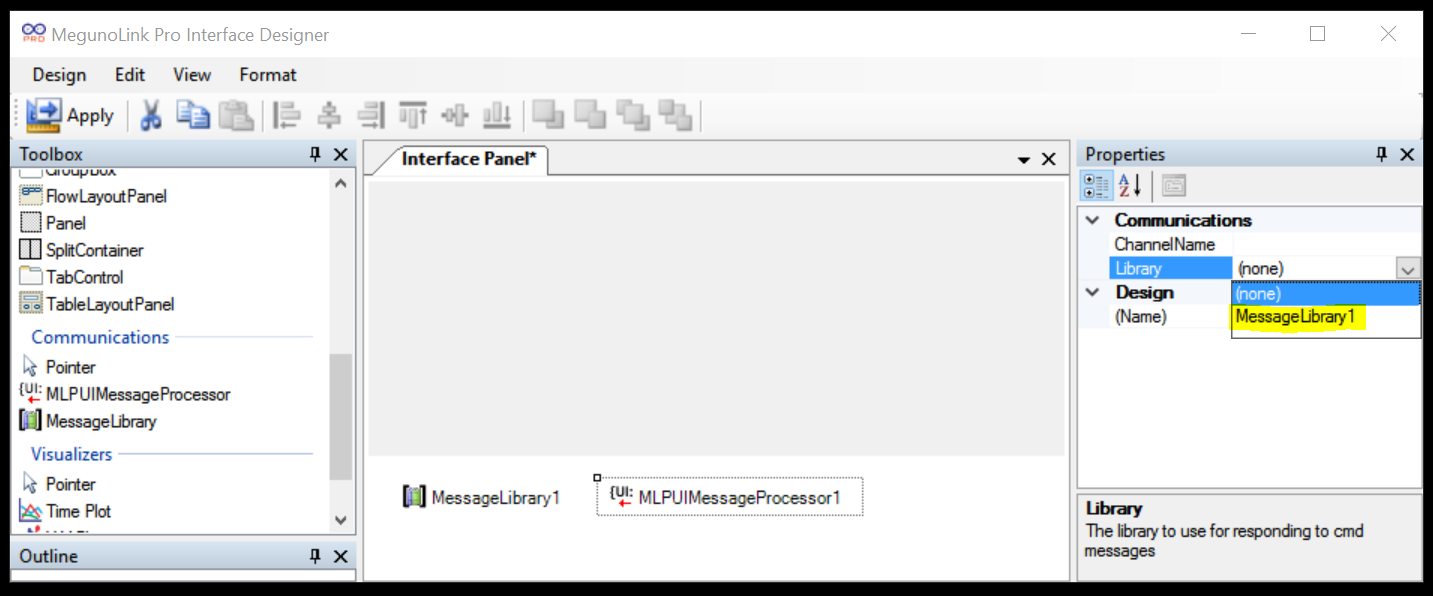 How to connect the message library with message processor